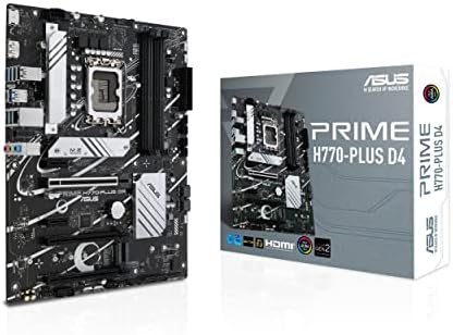 ASUS Prime H770-PLUS D4 Intel® H770(13th and 12th Gen) LGA 1700 ATX Motherboard