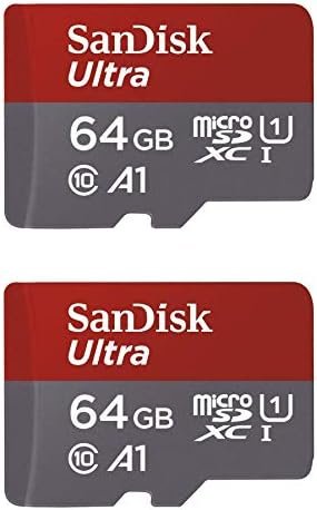 SanDisk 64GB X2 (128GB) MicroSD HC Ultra Uhs-1 Memory Card