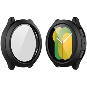 Langboom Black Hard Case Compatible with Samsung Galaxy Watch 5 Galaxy Watch 4