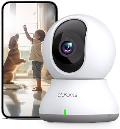blurams Security Camera, 2K Indoor Camera 360° Pet Camera for Home Security