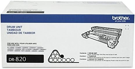 Brother DR-820 Genuine-Drum Unit, Seamless Integration, Yields Up to 30,000