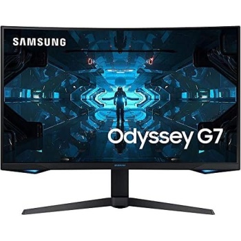 SAMSUNG 27" Odyssey G7 Series WQHD (2560x1440) Gaming Monitor, 240Hz, Curved