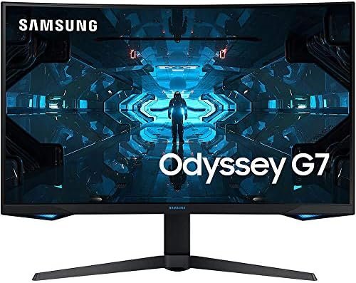 SAMSUNG 27" Odyssey G7 Series WQHD (2560x1440) Gaming Monitor, 240Hz, Curved